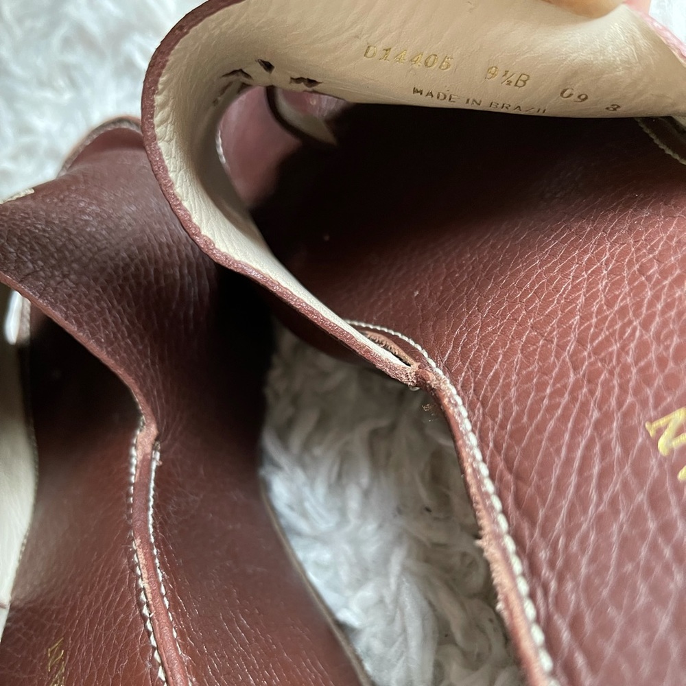 Cole‎ Haan country brown leather wedge sandals - Picture 8 of 8